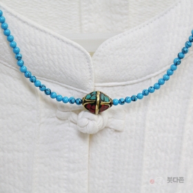 티벳 터키석 목걸이 - 원석목걸이