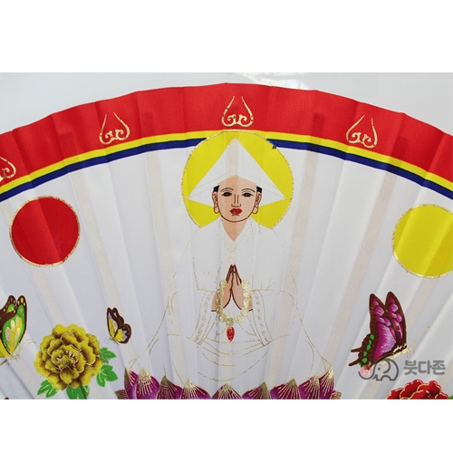 금색고급부채 - 불사(39cm)