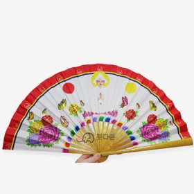 금색고급부채 - 불사(39cm)