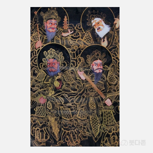 고급족자탱화- 사천왕 (55x80cm) 액자포함