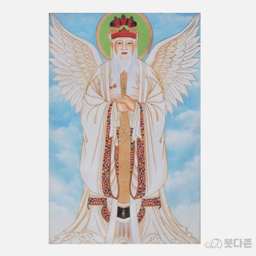 고급족자탱화- 천존 (55x80cm) 액자포함