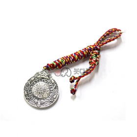 순은 구궁 팔괘 팬던트(오색실줄)