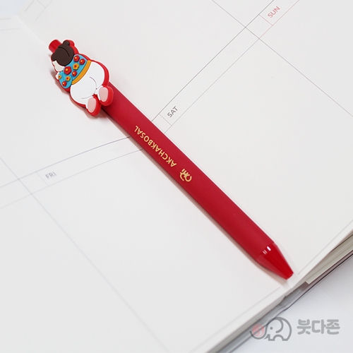 악착보살 캐릭터 볼펜(블랙) 합격기원/소원성취/불교굿즈/불교선물