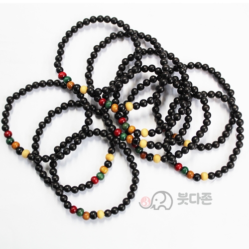 보시용 흑단 오방합장주 5mm