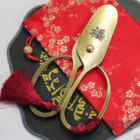 비방용 가위 & 주머니세트(대) - 빨강 재물운/매매운/건강운/복