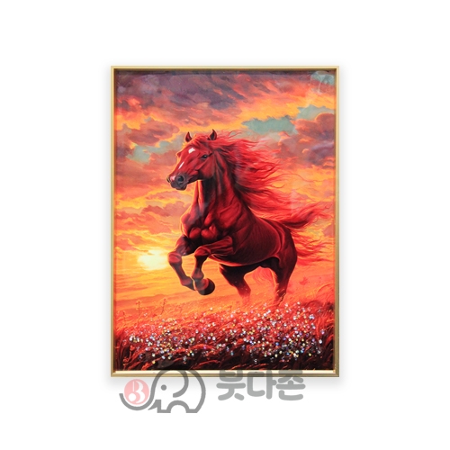 붉은말 액자(적토마) (29.5&times;39.5cm) 성공/승진/목표달성