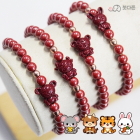 12지띠별 경면주사 합장주 6mm - 행운/활력