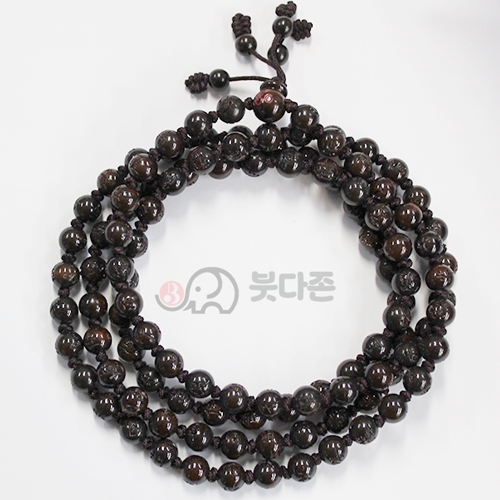 벽조목 반야심경 매듭108염주 10mm