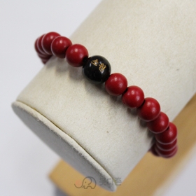 천연옻칠팔찌(소원성취) 8mm - 레드