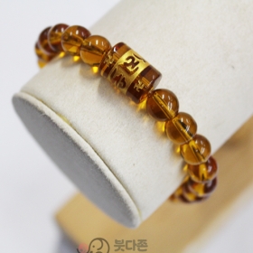 원통주불 황수정 합장주 8mm