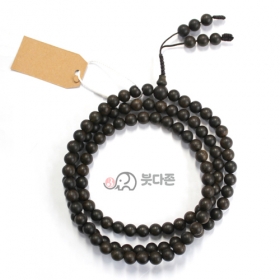 침향108염주 8mm - 블랙침수