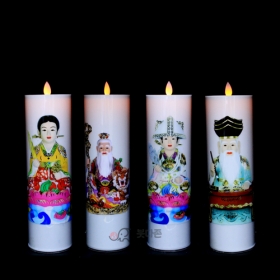 LED충전전기양초 (종류4가지)(대신할머니/산신/글문대감/불사) (1회충전시 30일사용가능)흔들충전초