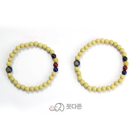 건강에 좋은 옻칠 합장주 베이지 6mm  (사이즈택1)