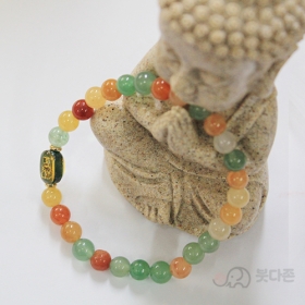 다복석 합장주6mm(오색)