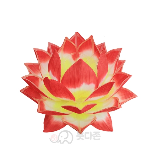 13호 연화연등(빨강)(최대폭37cm)