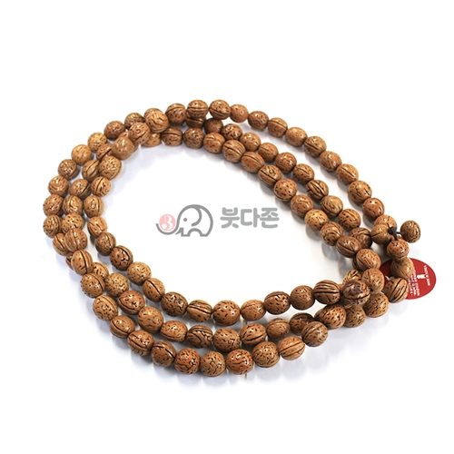 국내산 복숭아씨108염주 (도실108염주)(약12~13mm)