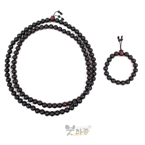 15mm 벽조목108염주+단주 2종세트
