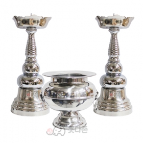 스텐 칠봉촛대향로 세트(26cm)