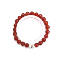 자마노 합장주 8mm(관음주불)