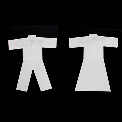 관욕 종이영가옷(백색)(대 21cm)100벌