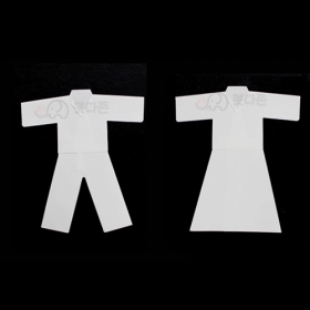 관욕 종이영가옷(백색)(대 21cm)100벌(남 녀 택1)