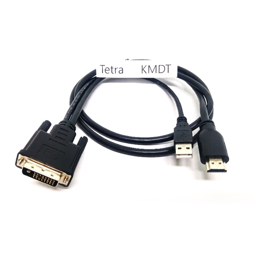 Tetra-KMDT HDMI to DVI+USB 통합 케이블