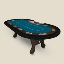 칩트레이 삽입형 11인 홀덤테이블