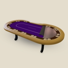 매트형 11인 가드확장 홀덤테이블