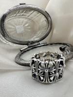 R. Bold Cross Ring