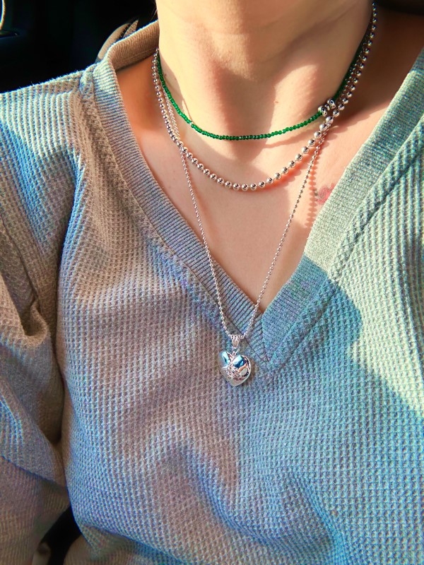 N. 데일리 촘촘 4미리 목걸이