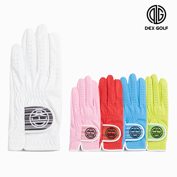 덱스골프 컬러 여성 극세사 골프 합피장갑 왼손