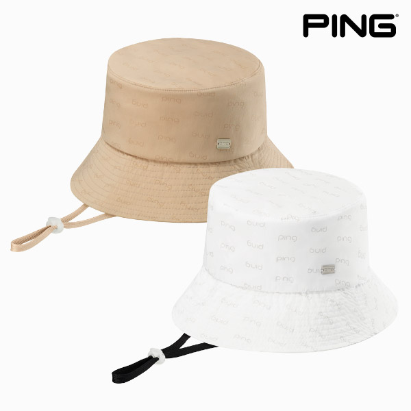 핑 로고패턴 버킷햇 골프모자 여성 2023년