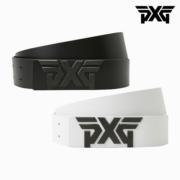[카네정품] PXG 블랙 버클 로고 골프벨트 필드용품 남성