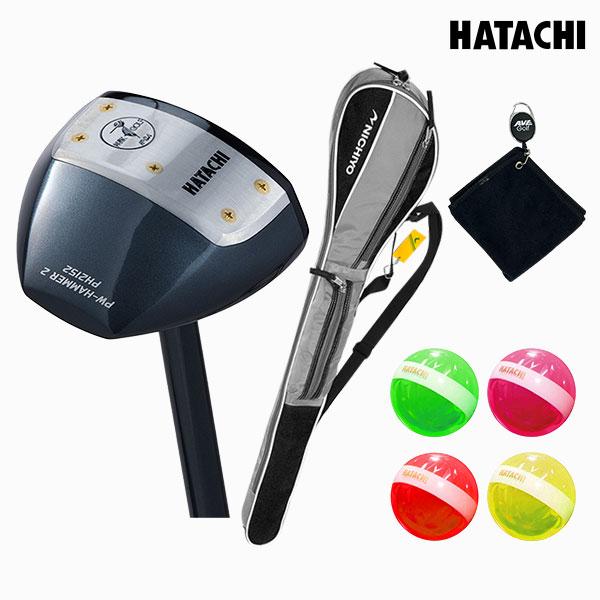 [정품] 하타치 파크골프 PH2152 블랙 4종세트 파워다이아볼