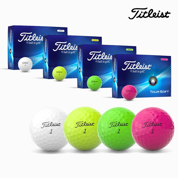 [아쿠쉬정품] 타이틀리스트 TOUR SOFT 투어소프트 2PC 골프공 2024년