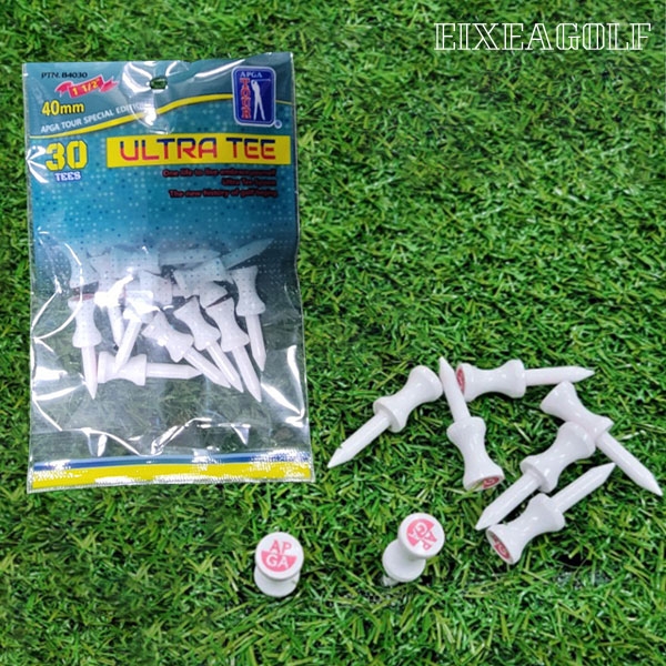 엑시아 울트라 ULTRA 대나무 40mm 스템프 이중골프티 30개입