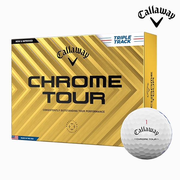 캘러웨이 크롬투어 트리플트랙 화이트 4PC 골프볼 골프공 2024년