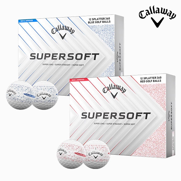 캘러웨이 슈퍼 소프트(스플래터) 2피스 12구 2025년