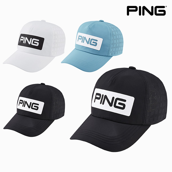 핑 오각 패치 캡모자 골프모자