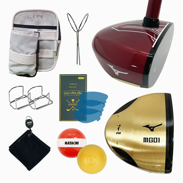 미즈노 MG01 파크골프채 너도밤나무, 레드 9종세트