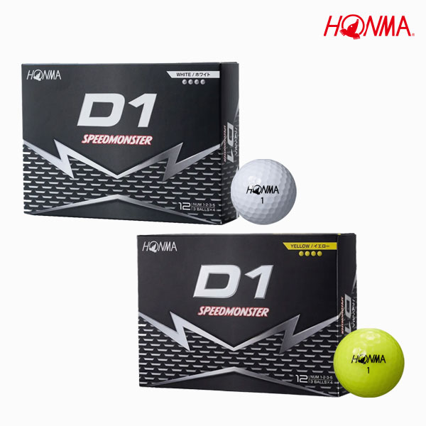 혼마 D1 스피드몬스터 골프공 3PC 1더즌 12구 2026