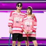 아이스하키 세트 핑크 화이트