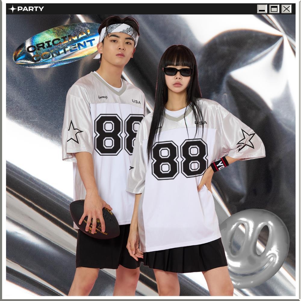 럭비져지 메쉬 실버 세트