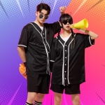 베이직 오픈야구티 베이스볼 블랙 세트