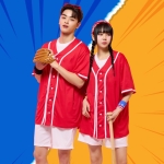 베이직 오픈야구티 베이스볼 레드 세트