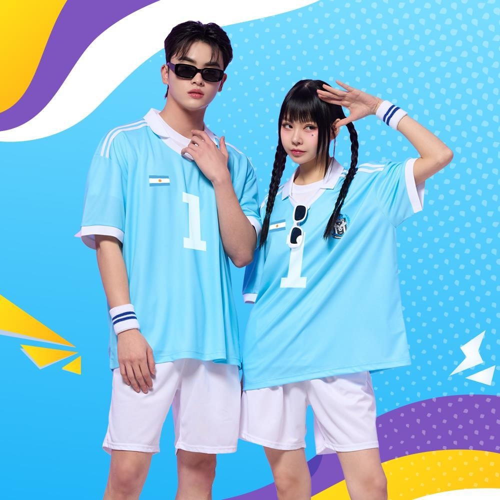 풋볼져지 축구세트 스카이블루