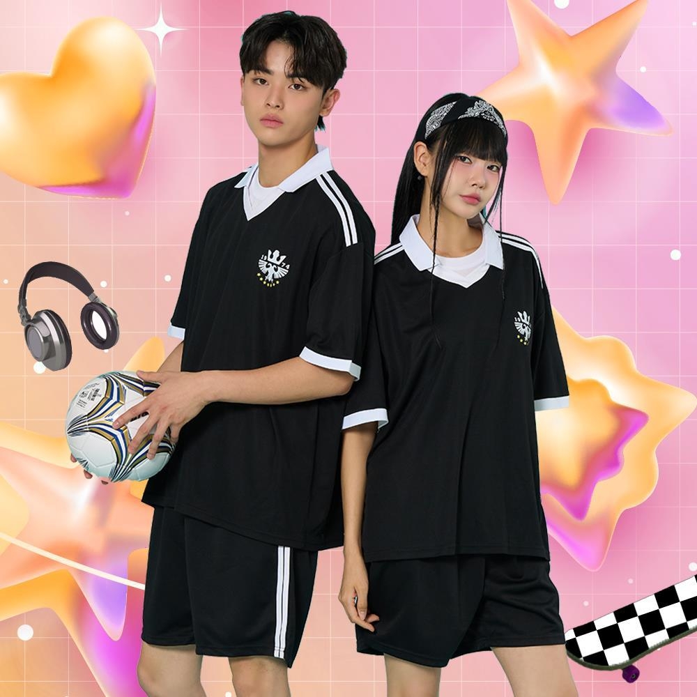 풋볼져지 축구세트 블랙