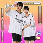 축구반티 풋볼 스트라이프 화이트세트