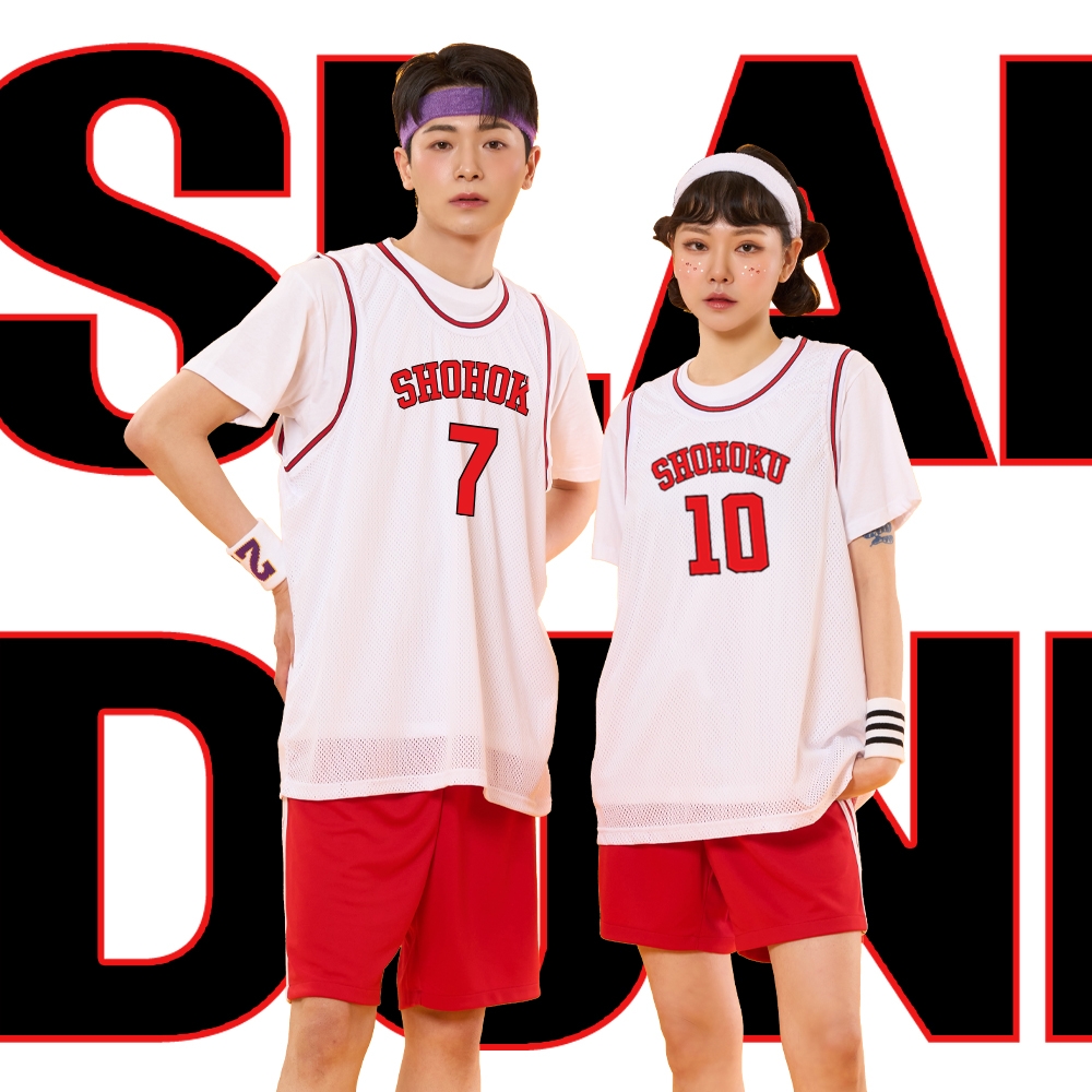 슬램덩크 유니폼 나시 화이트세트