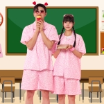 핑크 교련복세트 (반팔/반바지) 세트